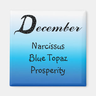 December Birthday Magnet