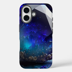 December Birthstone Sapphire-Inspired Blue Topaz iPhone 16 Case