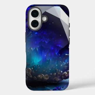 December Birthstone Sapphire-Inspired Blue Topaz iPhone 16 Case