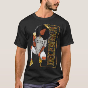 December Girl Birthday Melanin Afro Queen For Blac T-Shirt