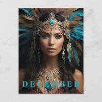 *~* DECEMBER Headdress Turquoise Zircon AP53