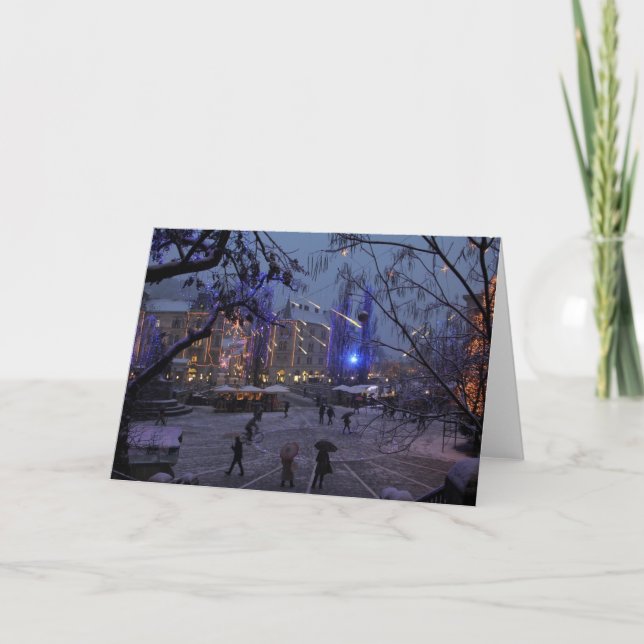 December in Ljubljana Holiday Card (Front)