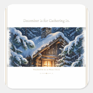 December Is for Gathering In Sticker