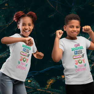 December month of joy cute christmas T-Shirt