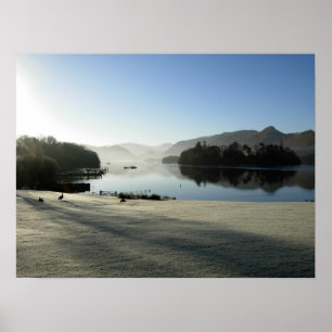 December Morning at Derwentwater Poster