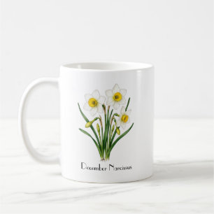 December Narcissus Flowers  Coffee Mug