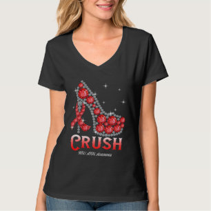 December Red Ribbon High Heel Warrior HIV AIDS Awa T-Shirt
