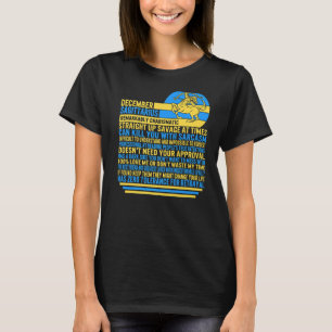 December Sagittarius Facts Zodiac Sign Sunflower A T-Shirt