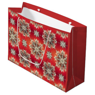 December Snowflakes Large Gift Bag