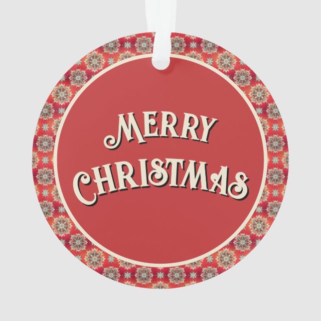 December Snowflakes  Ornament (Back)
