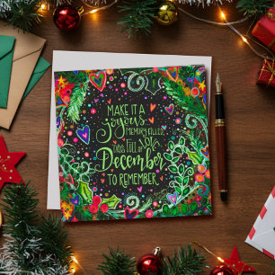December to Remember Inspirational Inspirivity Holiday Card