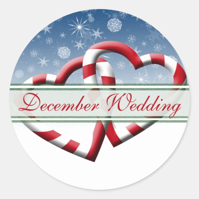 December Wedding Invitations Wedding Seals (Front)