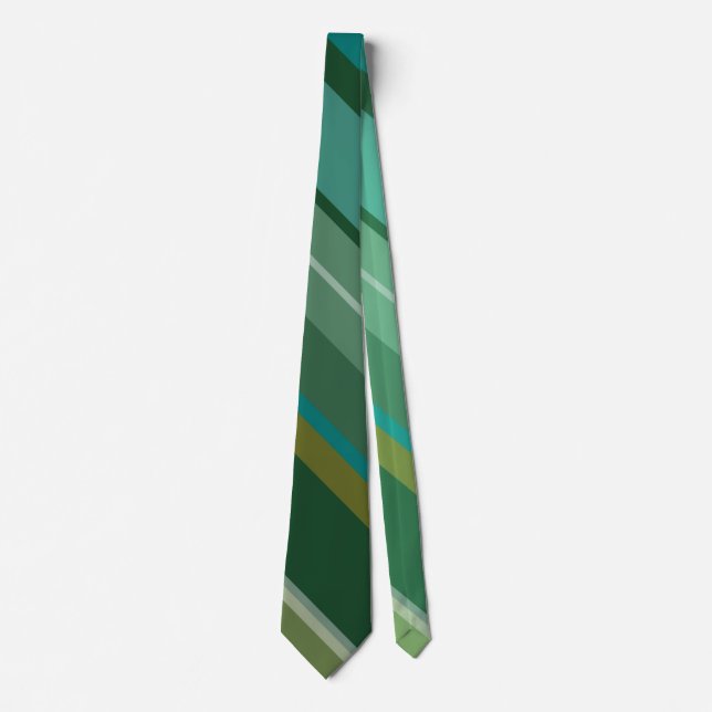 Decent Random Colours Classic Flat Diagonal Stripe Tie (Front)