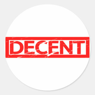 Decent Stamp Classic Round Sticker