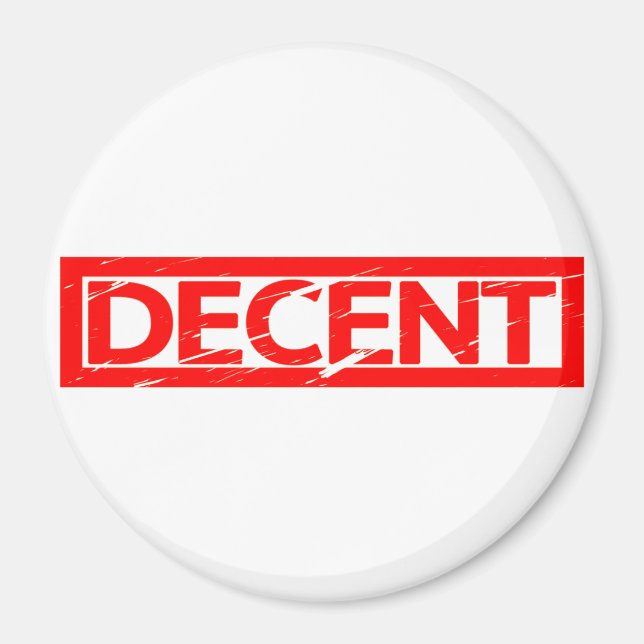 Decent Stamp Magnet (Front)