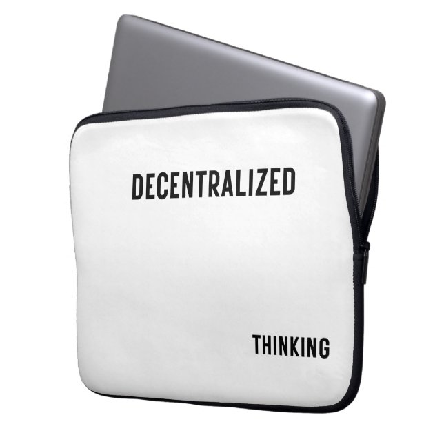 Decentralised Thinking Protective Laptop Sleeve (Front Left)