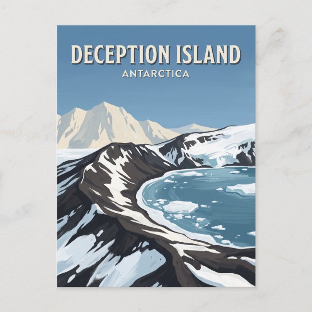 Deception Island Antarctica Postcard (Front)