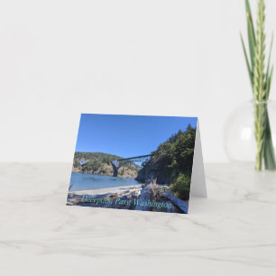 Deception Pass Bridge Holiday Card