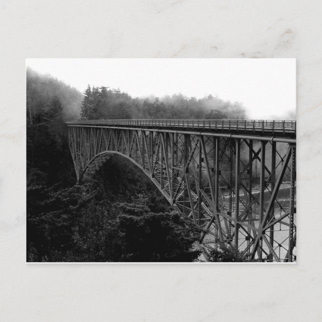 Deception Pass bridge Postcard (Front)
