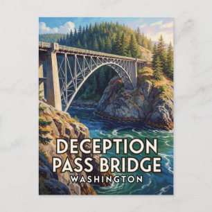 Deception Pass Bridge — Washington Postcard