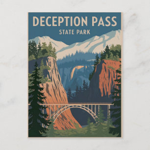 Deception Pass State Park Postcard