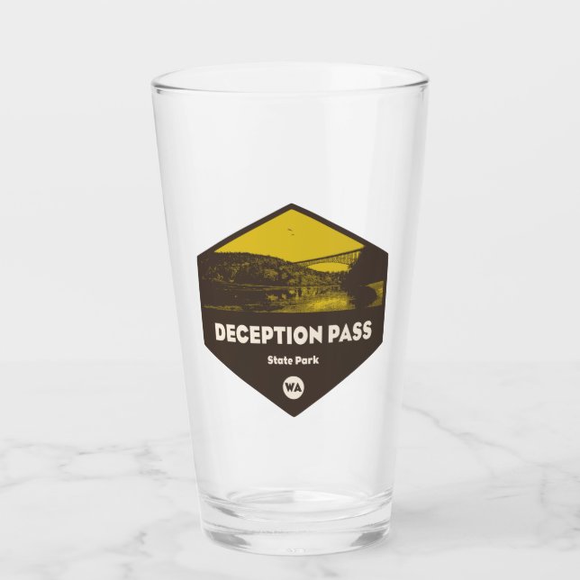 Deception Pass State Park Washington Glass (Front)