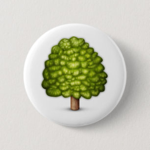 Deciduous tree - Emoji 6 Cm Round Badge