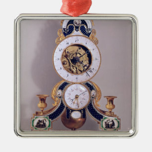 Decimal and duodecimal clock metal tree decoration