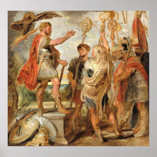 Decius Mus Addressing the Legions, Rubens Fine Art Poster