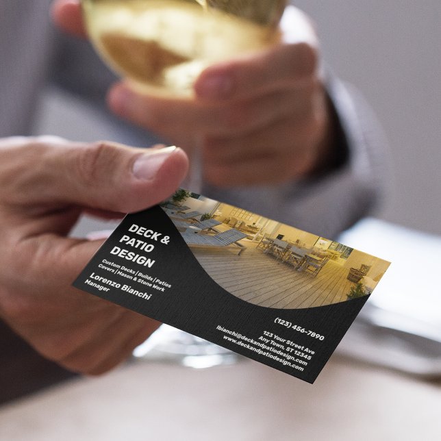 Deck and Patio Design Company Business Card (Creator Uploaded)
