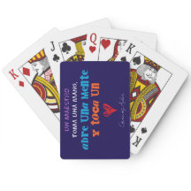 Deck of cards for teachers. Blue background