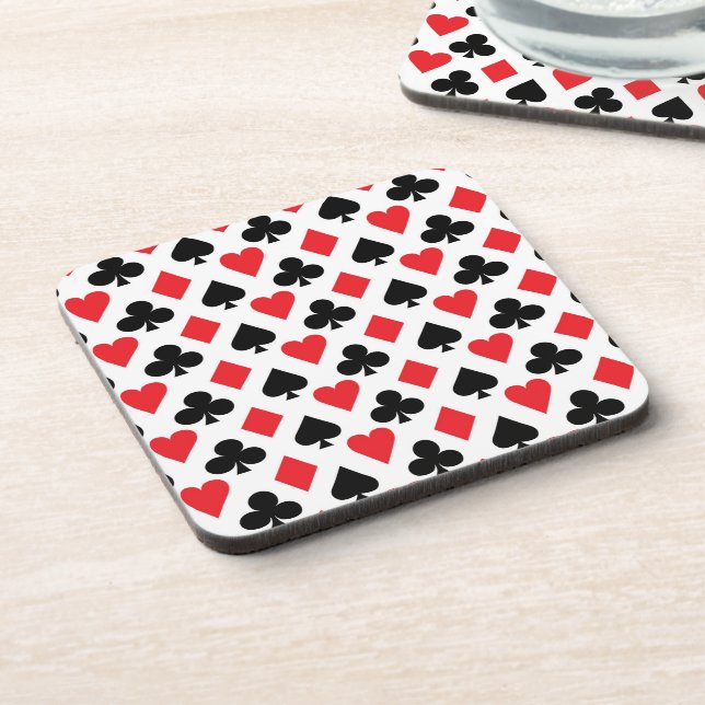 Deck of Cards Pattern Coaster (Left Side)