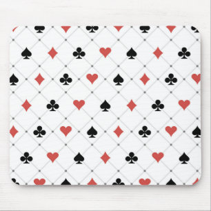 Deck of Cards Pattern Mouse Pad