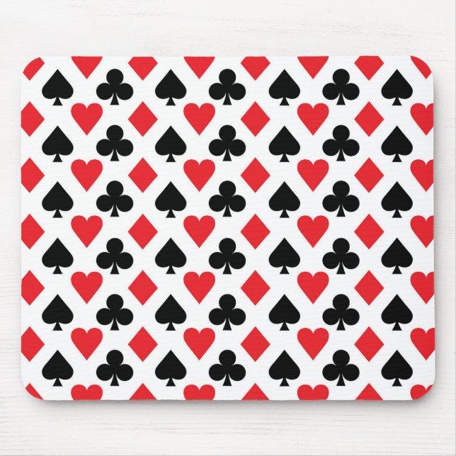 Deck of Cards Pattern Mouse Pad (Front)