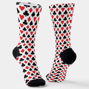Deck of Cards Pattern Socks