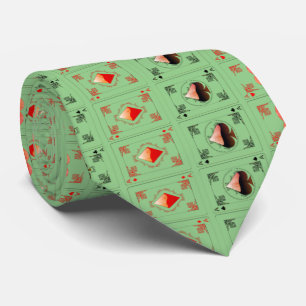 Deck of Cards - Sage Tie