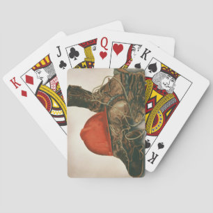 deck of cards with airbrushed lineman image