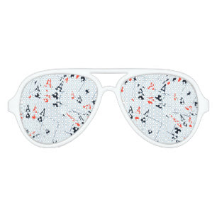 "Deck of Destiny: Layered Aces in a Poker Shuffle" Aviator Sunglasses