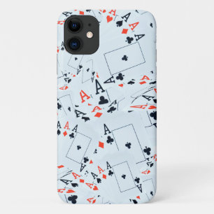 "Deck of Destiny: Layered Aces in a Poker Shuffle" Case-Mate iPhone Case