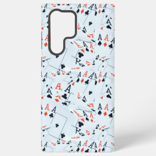 "Deck of Destiny: Layered Aces in a Poker Shuffle" Samsung Galaxy Case