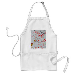 Deck Of Scatter Playing Cards Pattern, Standard Apron