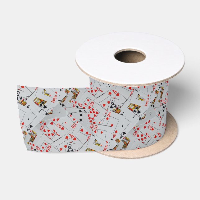 Deck OF Scattered Plying Cards, Satin Ribbon (Spool)