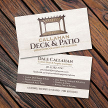 Deck & Patio Contractor Rustic Wood