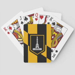 Deck Playing Cards with Flag of Baltimore, USA