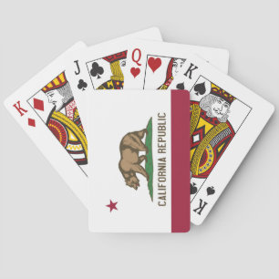 Deck Playing Cards with Flag of California, USA