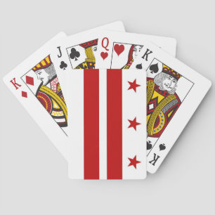 Deck Playing Cards with old Flag of Washington DC