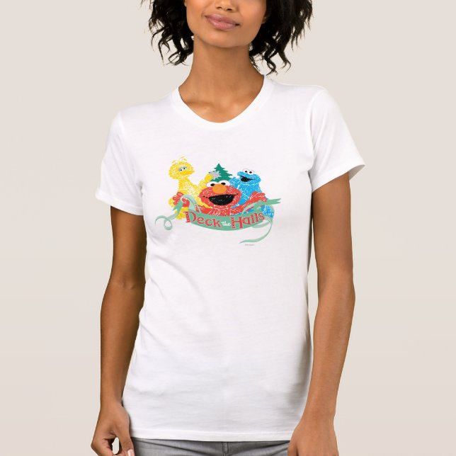 Deck the Hall Sesame Street T-Shirt (Front)