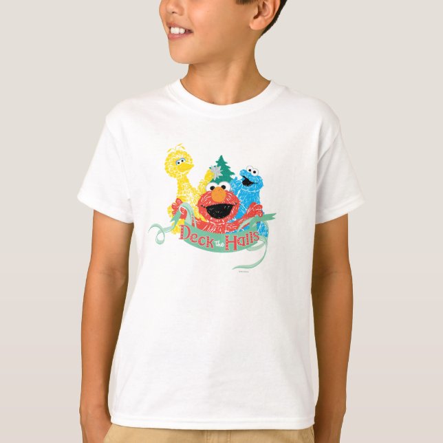 Deck the Hall Sesame Street T-Shirt (Front)