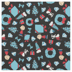 Deck the Halls! Charlie Brown and Snoopy Diamond C Fabric
