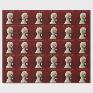 Deck the Halls Chicken Gift Wrap